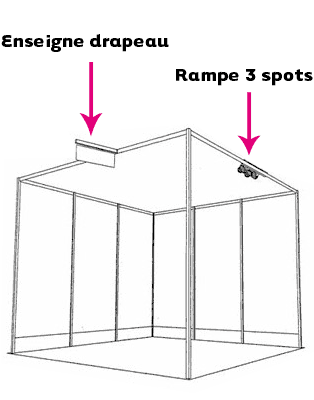 plan de stand personnalis&eacute;