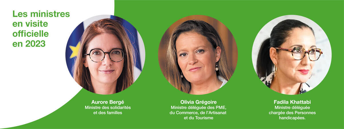 Les ministres en visite officielle en 2023
